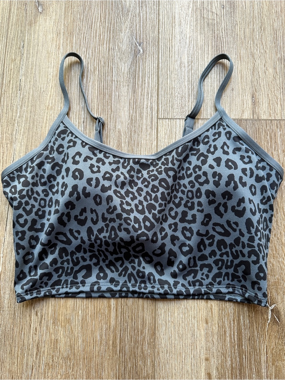 Victoria Secret Pink Leopard Print Bralette - Grey/Black